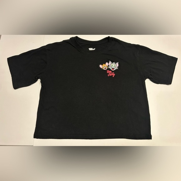 Tom‎ and Jerry Juniors’ Graphic Rubber Patch Tee with Short Sleeves Size S (3-5) - Picture 2 of 15